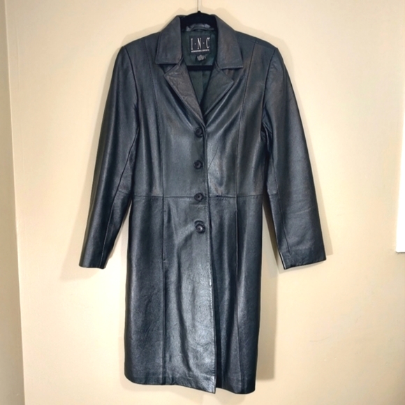 INC International Concepts Jackets & Blazers - I.N.C. Leather Trench Coat